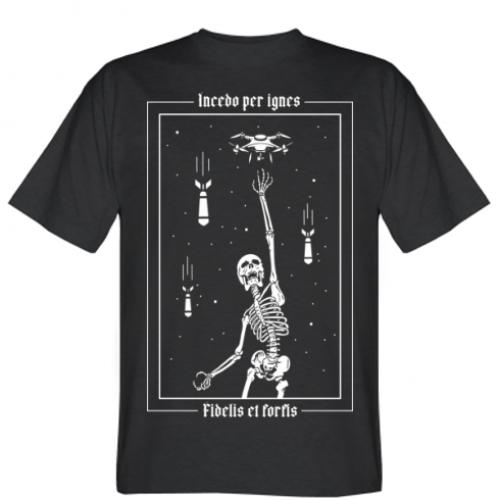 Мужская футболка Иду посреди огня S Черный (15220532-2-190675-S)