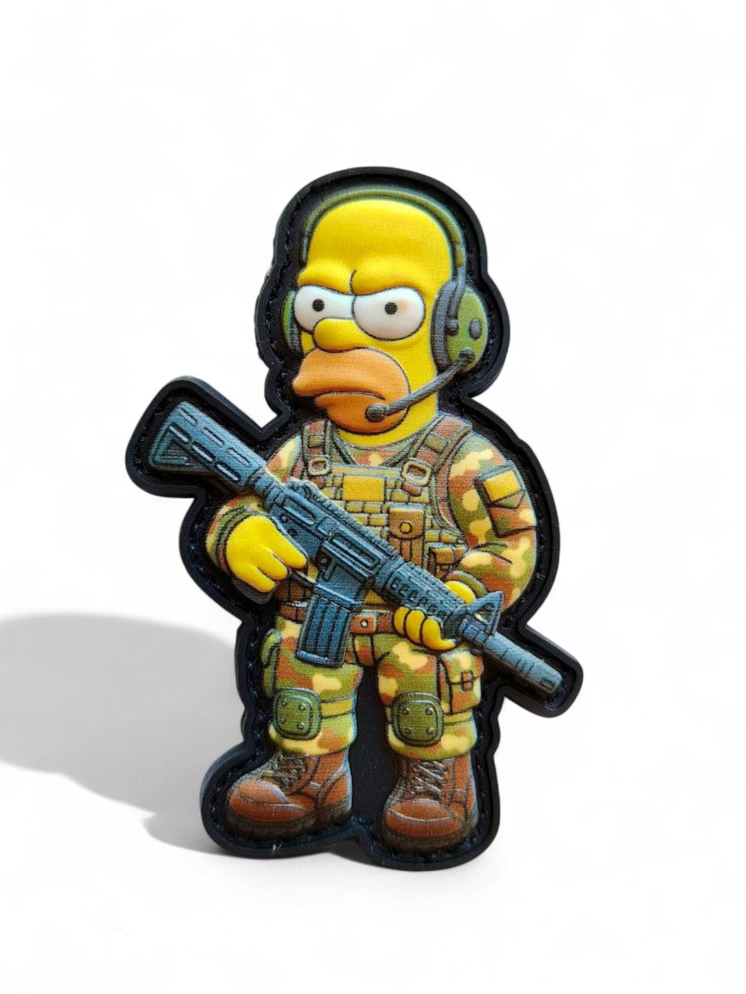 Патч-шеврон Гомер с оружием (29238982)