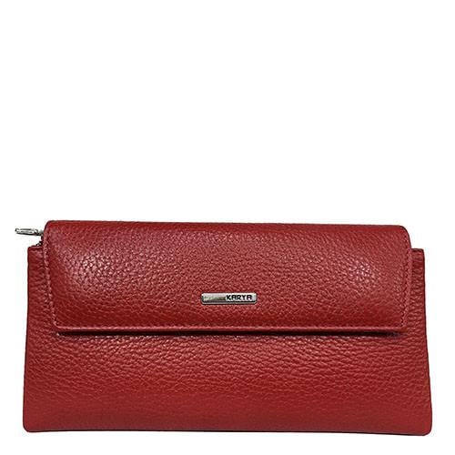 Гаманець жіночий з натуральної шкіри Karya Червоний (1173-4645)
