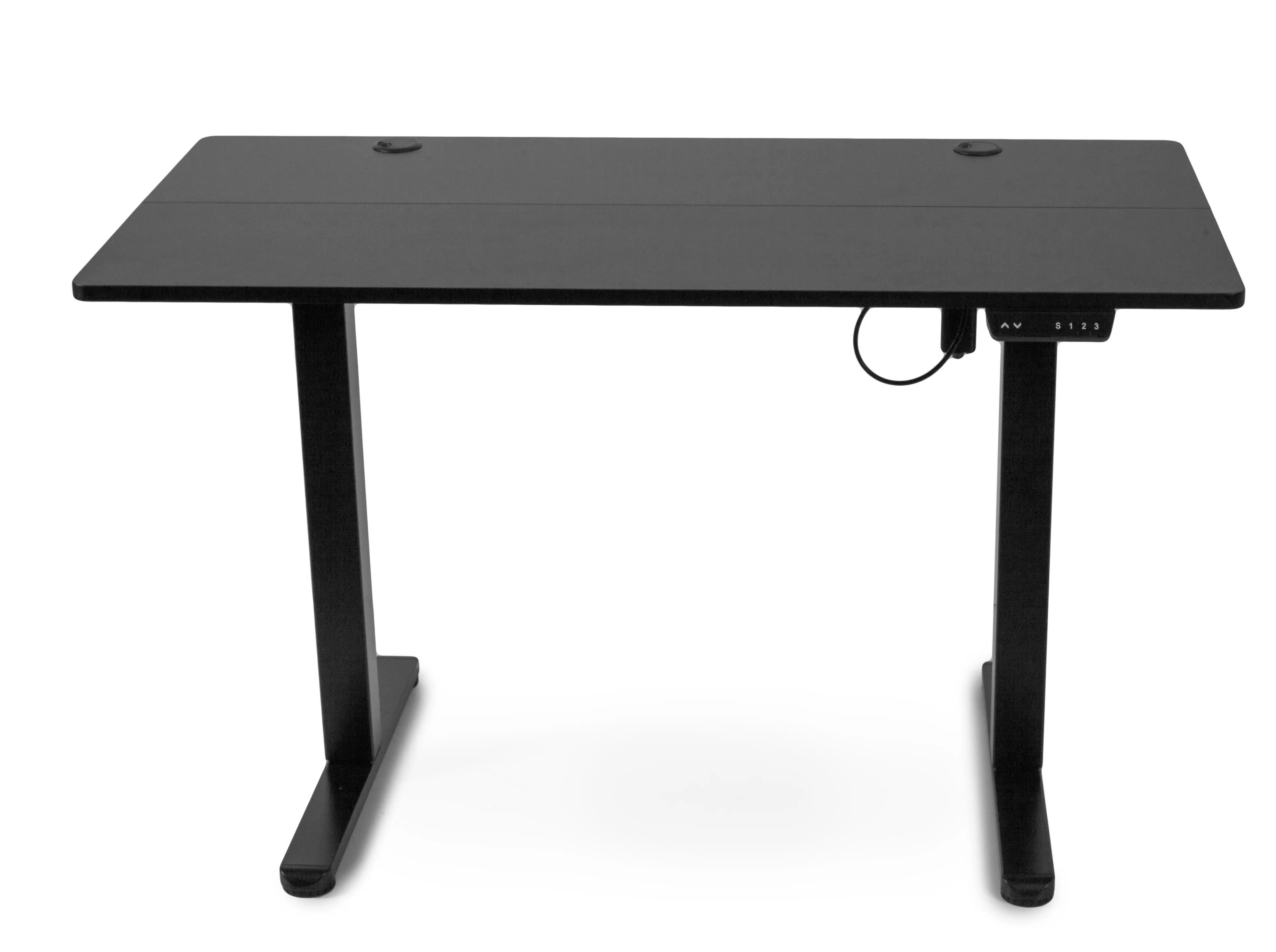 Стол компьютерный регулируемый Barsky StandUp Black 1200х600 с корзиной для кабелей (BST-01)