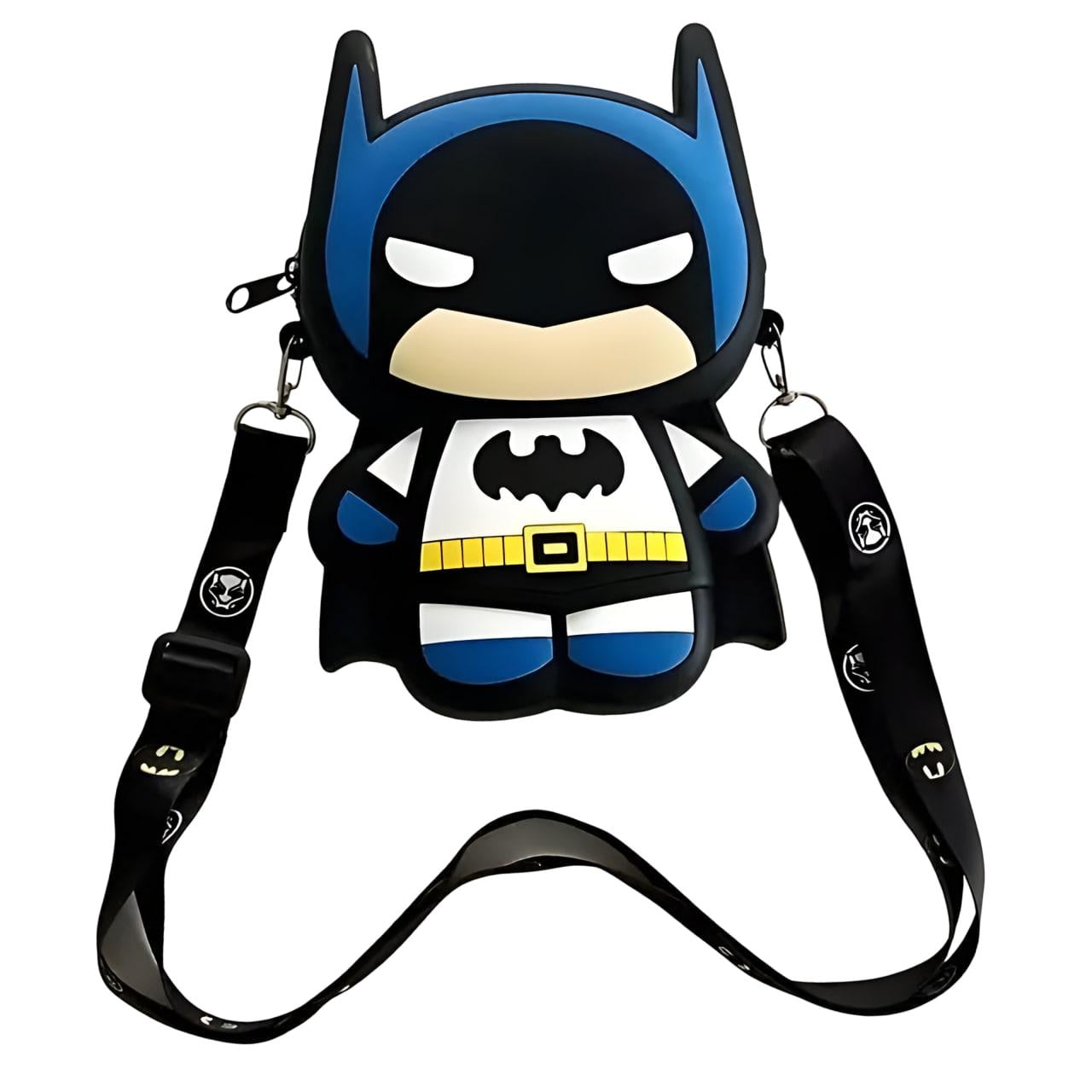 Сумка детская Супергерои Batman силиконовая с ремешком 18х12 см (25-511) Сумка детская Супергерои Batman силиконовая с ремешком 18х12 см (25-511)