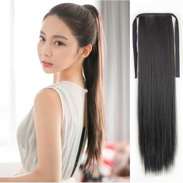 Хвіст-шиньйон накладний Didaka 50 см Брюнет (K0734-1) - фото 6 Хвіст-шиньйон накладний Didaka 50 см Брюнет (K0734-1) - фото 6