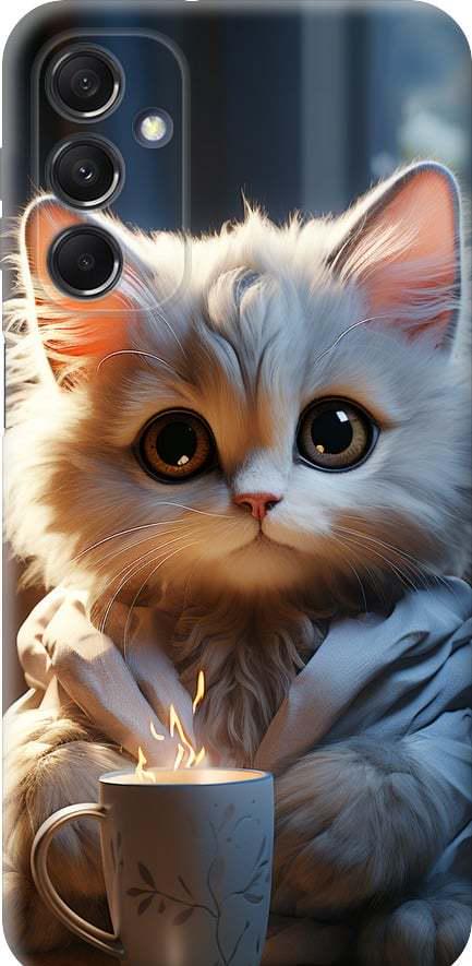 Чехол на Samsung Galaxy M34 5G White cat (5646u-3141-42517)