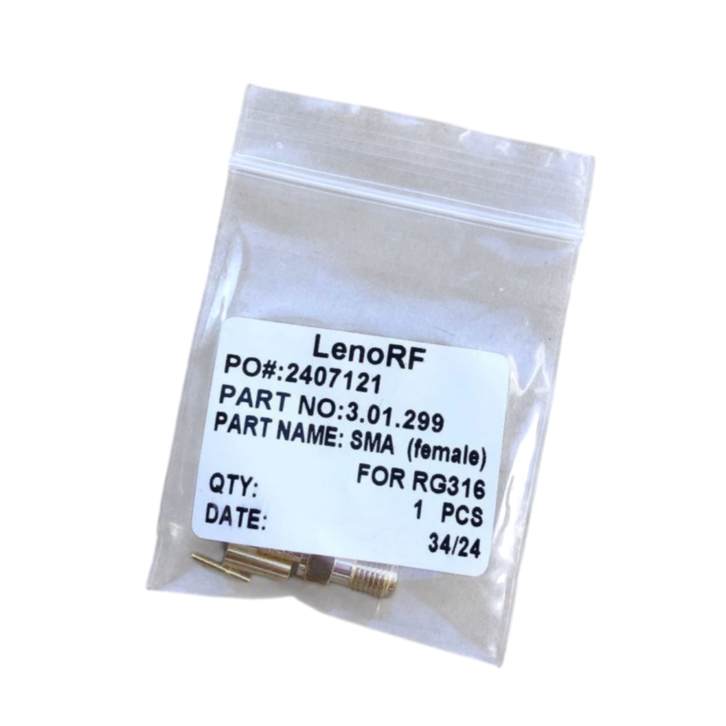Роз'єм SMA гніздовий Leno RF під коаксіальний кабель RG316 в антенних та телеметричних комплексах 1 шт. (000049229_2) - фото 10 Роз'єм SMA гніздовий Leno RF під коаксіальний кабель RG316 в антенних та телеметричних комплексах 1 шт. (000049229_2) - фото 10