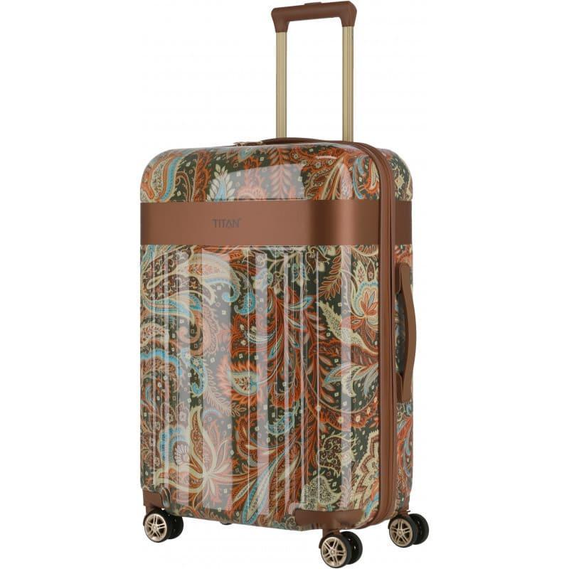 Чемодан на 4 колесах Titanium Spotlight Flash Paisley M 69 л Bronze (Ti831405-60)