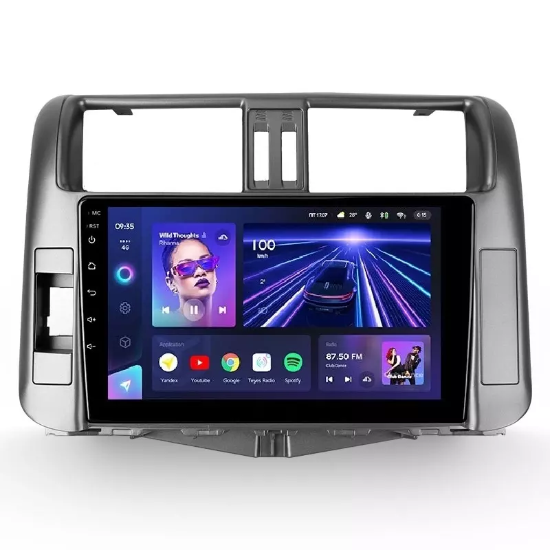 Автомагнитола штатная Teyes для Toyota Land Cruiser Prado 150 2009-2013 Android СС3 6+128G 360° вариант B (1674655931)
