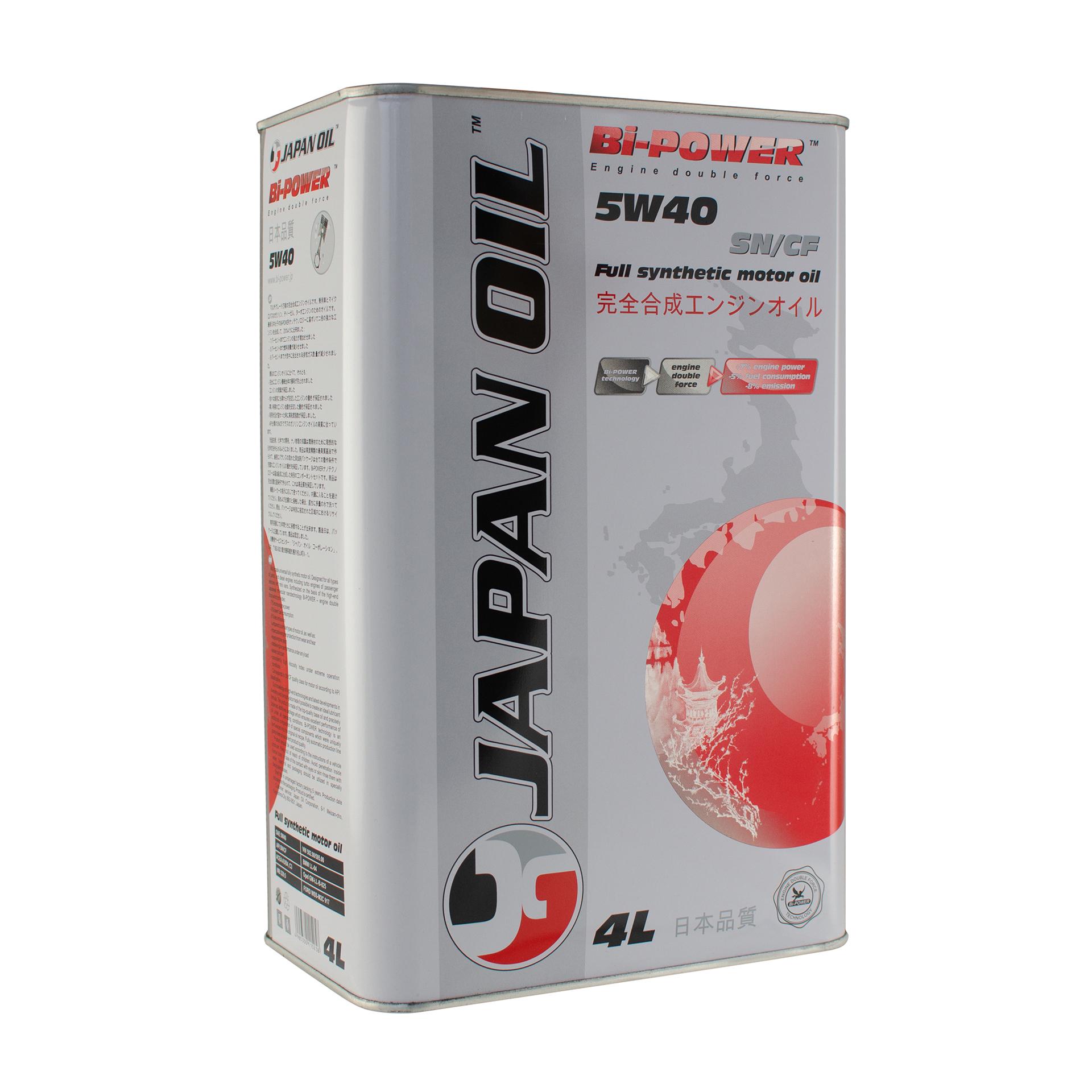 Масло моторное BI-Power JO 5W40 SM/CF 4 л