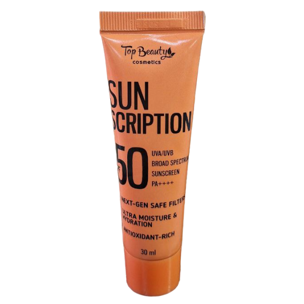 Сонцезахисний крем для обличчя Top Beauty Sun Scription SPF50 PA++++ зволожувальний 30 мл (185587)