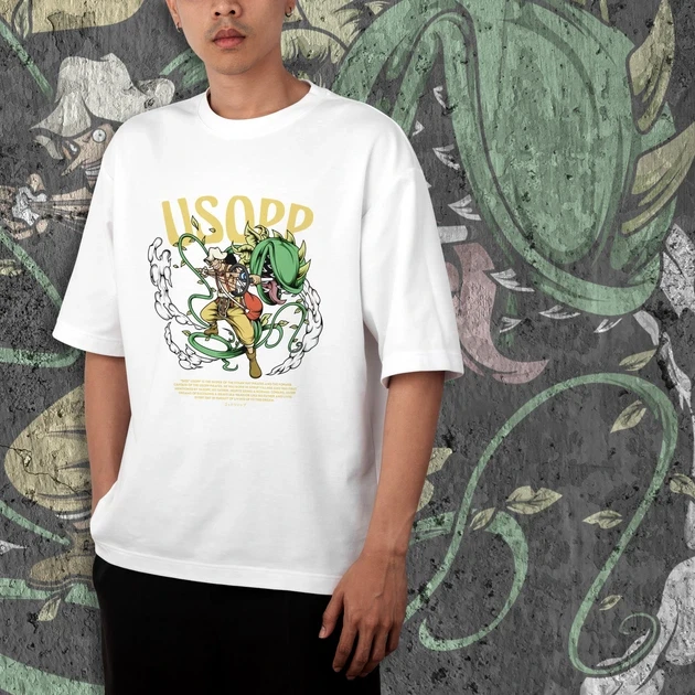 Футболка чоловіча з принтом Ван Піс Usopp р. 48 (Anime0271)