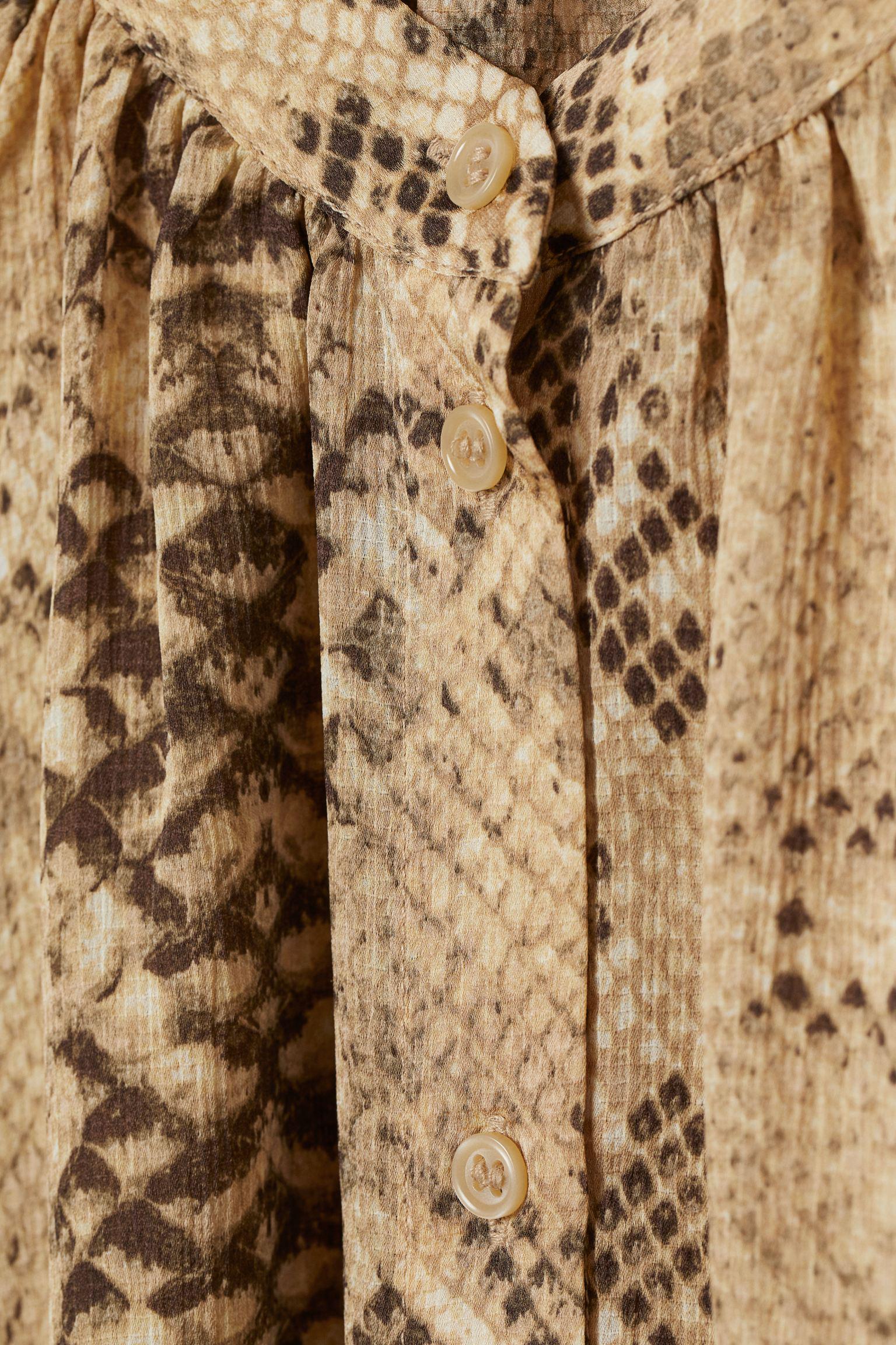 Блуза H&M Візерунок р. 34 Бежевий (25047893030) - фото 2 Блуза H&M Візерунок р. 34 Бежевий (25047893030) - фото 2