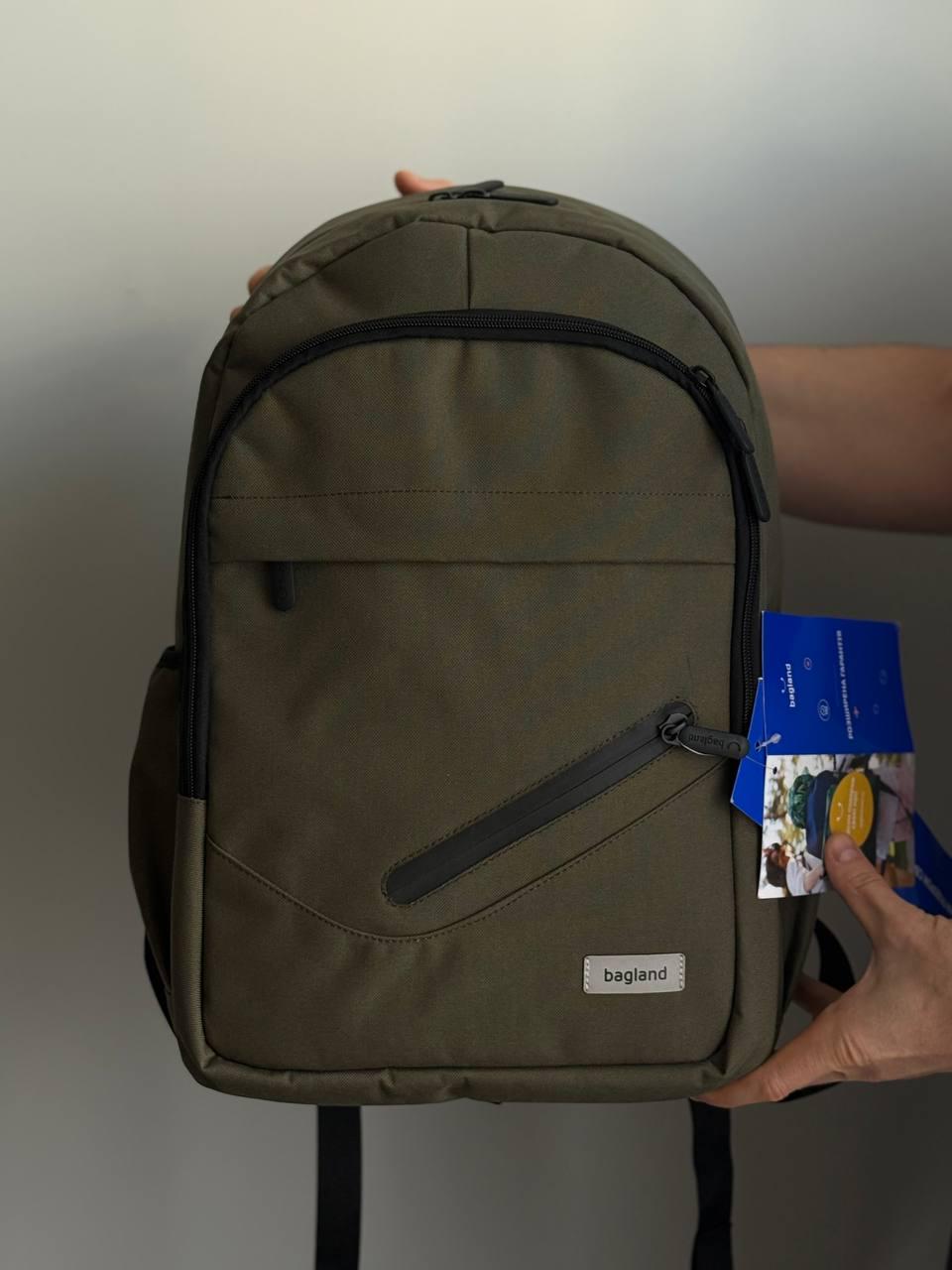 Рюкзак для ноутбука Bagland Cyclone мужской 21 л Хаки (11111) - фото 2 Рюкзак для ноутбука Bagland Cyclone мужской 21 л Хаки (11111) - фото 2