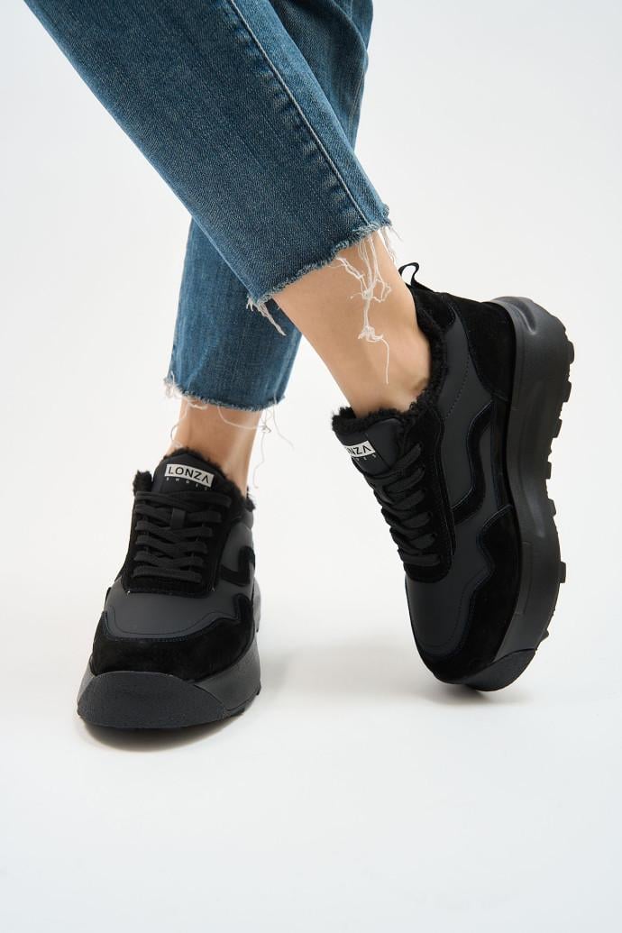 Кроссовки женские зимние LONZA р. 39 Черный (179715) - фото 5 Кроссовки женские зимние LONZA р. 39 Черный (179715) - фото 5