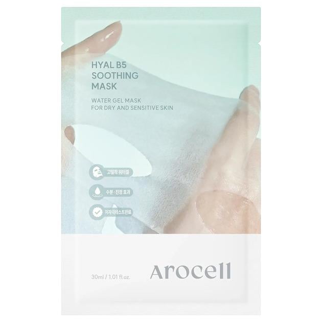 Маска заспокійлива з пантенолом і гіалуроновою кислотою Arocell 10 Hyal B5 Soothing Masks 30 мл (33777639)