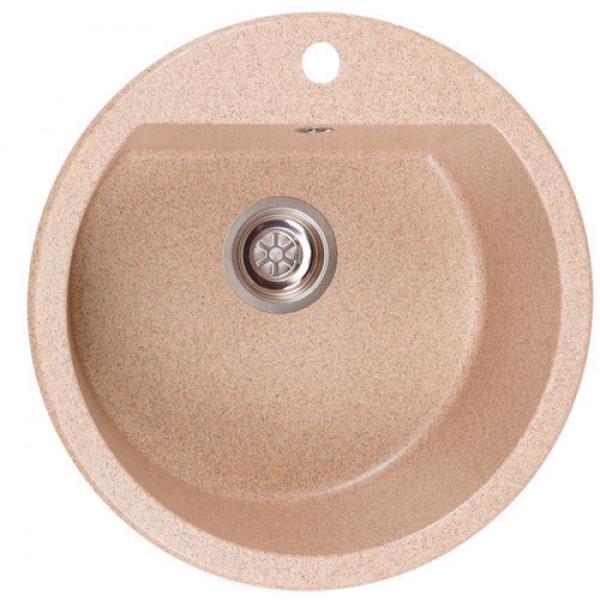 Кухонна мийка кругла Galati Kolo Bezhvy граніт 51х51 см