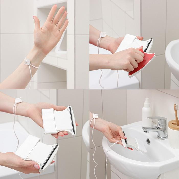 Щітка магнітна BRS для миття вікон з двох сторін Red/White (88020) - фото 5 Щітка магнітна BRS для миття вікон з двох сторін Red/White (88020) - фото 5