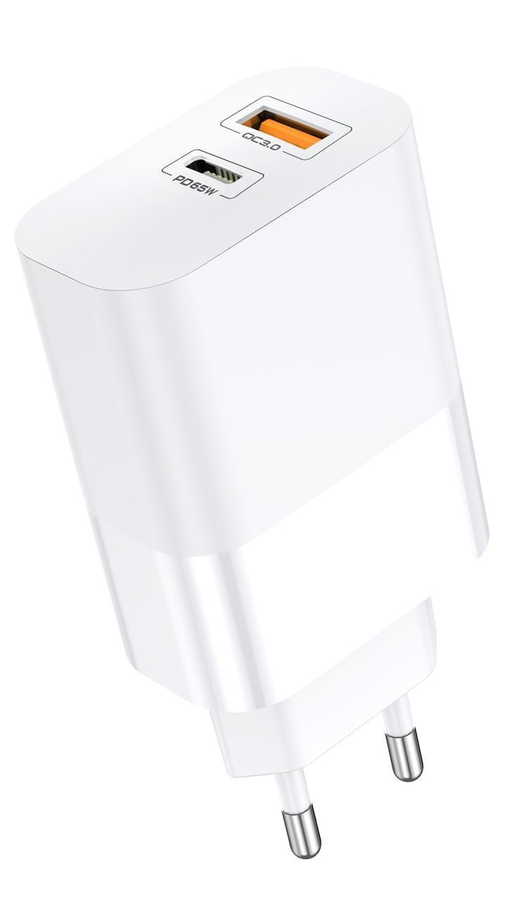 Зарядное устройство сетевое Aspor A851 Universal Travel Charge USB/USB-C 3A 65W Белый (1858272825) Зарядное устройство сетевое Aspor A851 Universal Travel Charge USB/USB-C 3A 65W Белый (1858272825)