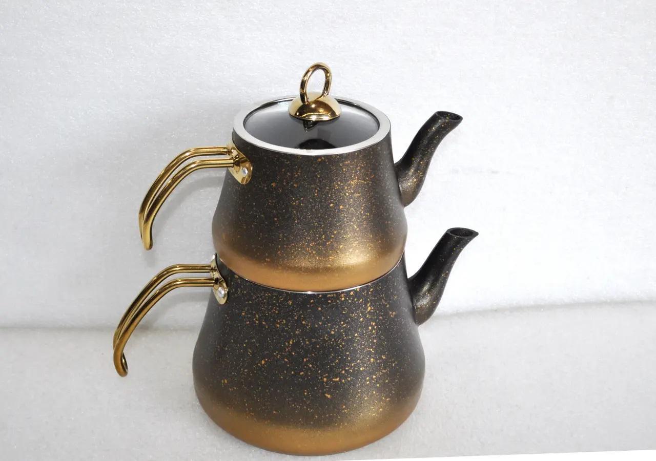 Чайник двухярусный O.M.S. Collection 8200 M 0,8/1,8 л Gold (88102) - фото 8 Чайник двухярусный O.M.S. Collection 8200 M 0,8/1,8 л Gold (88102) - фото 8