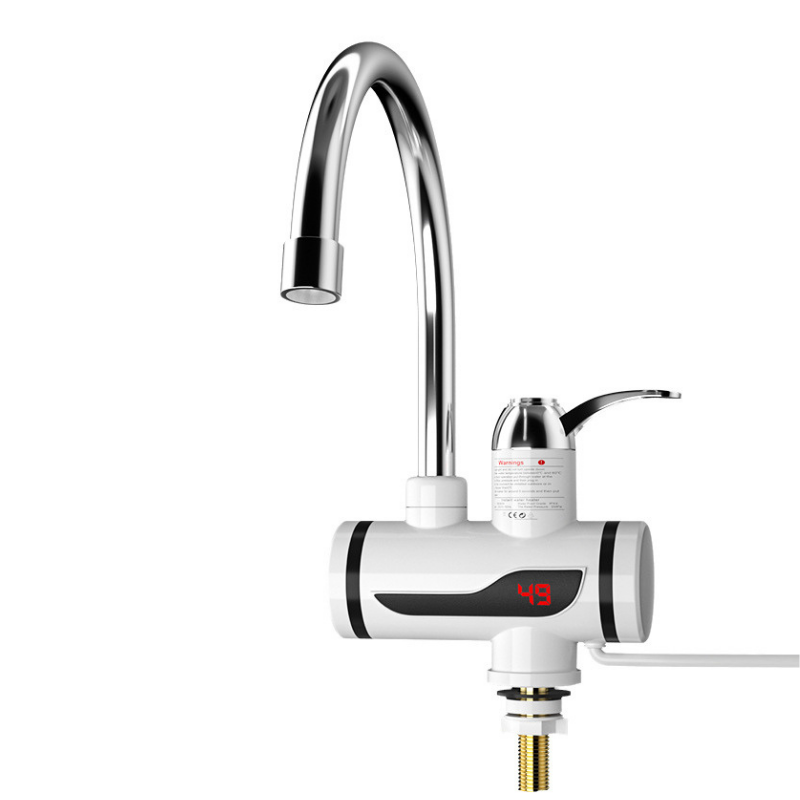 Водонагреватель электрический проточный Delimano кран-бойлер с LED-дисплеем Белый (11007207)