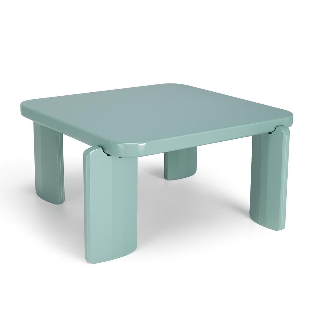 Стол журнальный квадратный Vetro Enzo 80х35 см Loft Лагуна