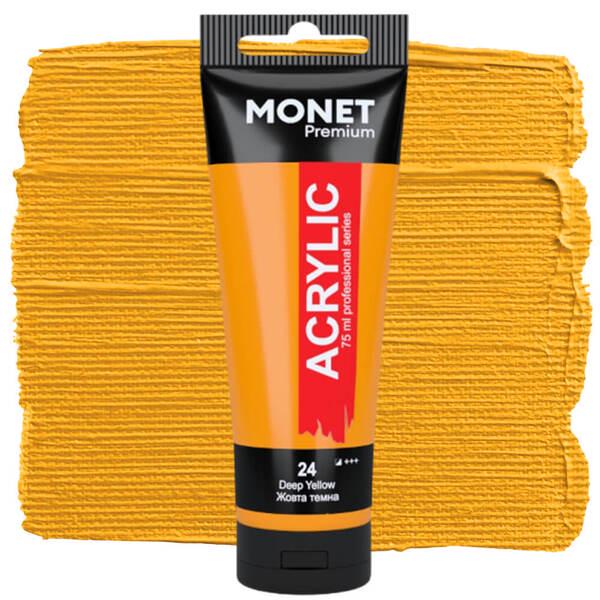 Акриловая краска Monet 24 75 мл Темно-желтый (7524024) - фото 1 Акриловая краска Monet 24 75 мл Темно-желтый (7524024) - фото 1