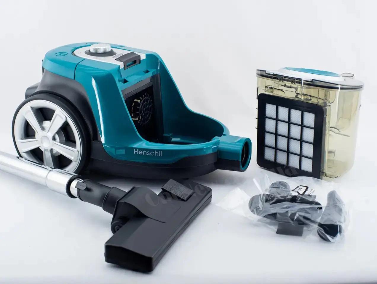 Пилосос циклонного типу Henschll XN-1988 з контейнером 4 л 3000 Вт Бірюзовий (XN-1988.3) - фото 5 Пилосос циклонного типу Henschll XN-1988 з контейнером 4 л 3000 Вт Бірюзовий (XN-1988.3) - фото 5