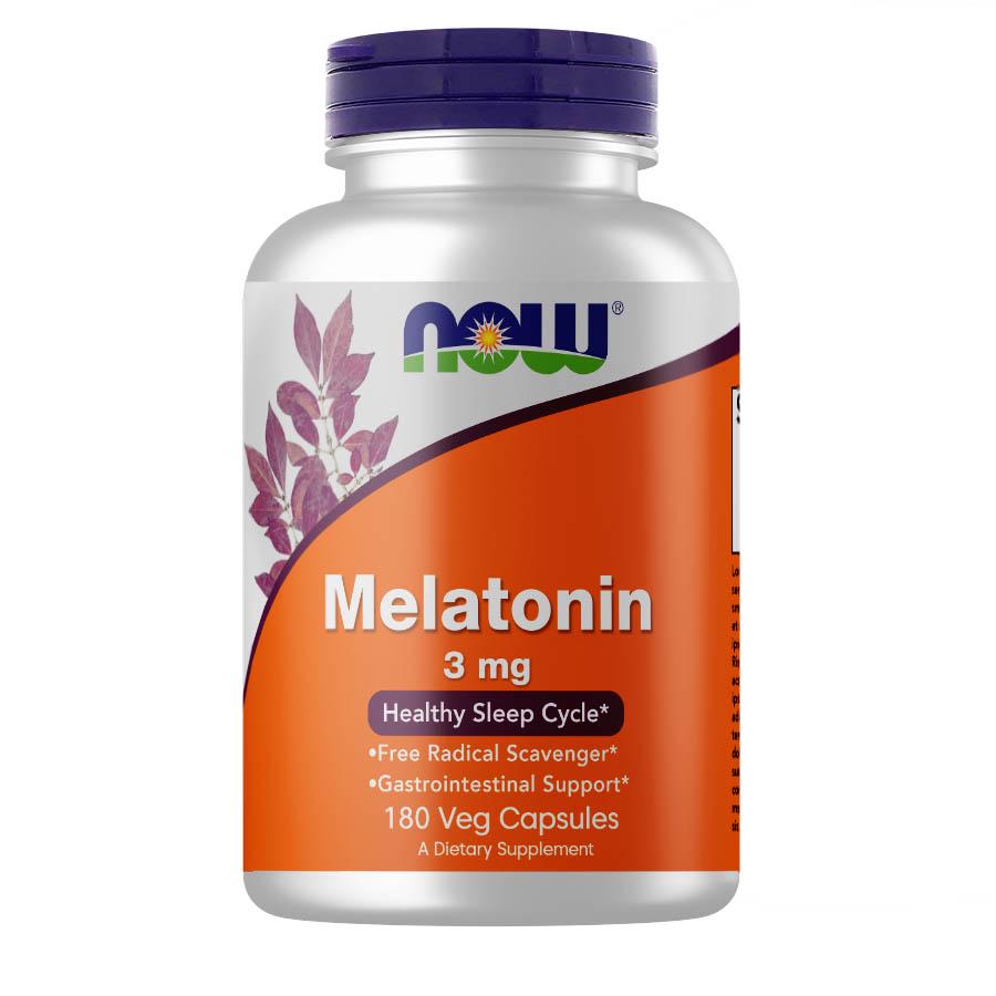 Натуральна добавка NOW Melatonin 3 мг 180 вегакапс. (4499)