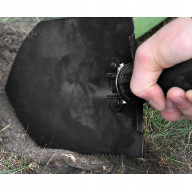 Лопата саперная туристическая Trizand 23830 складная металлическая со штыком и чехлом 3в1 60 см Черный - фото 7 Лопата саперная туристическая Trizand 23830 складная металлическая со штыком и чехлом 3в1 60 см Черный - фото 7