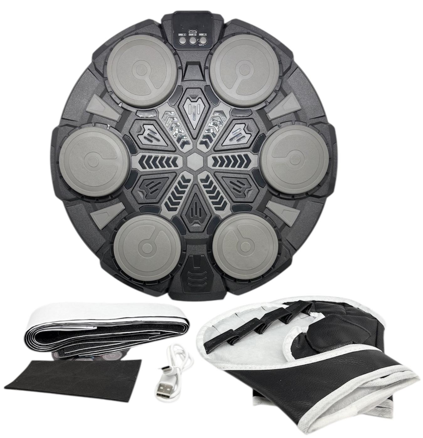 Груша боксерська 6 цілей bluetooth 3 режима зі світловими та звуковими ефектами з рукавичками на акумуляторі світломузика - фото 3 Груша боксерська 6 цілей bluetooth 3 режима зі світловими та звуковими ефектами з рукавичками на акумуляторі світломузика - фото 3