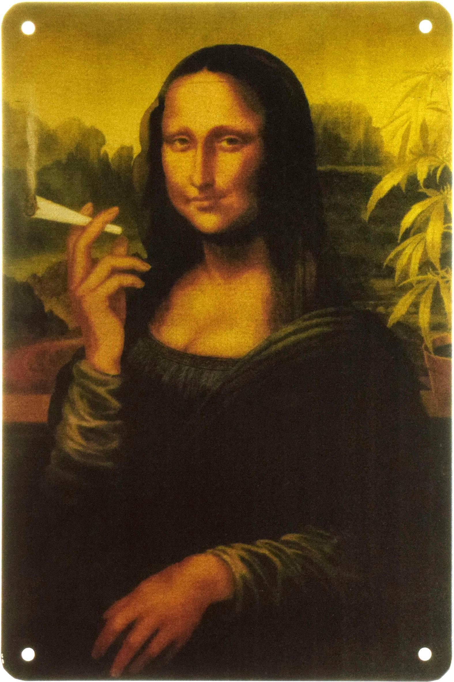 Табличка металлическая Мона Лиза Юмор 20x30 см