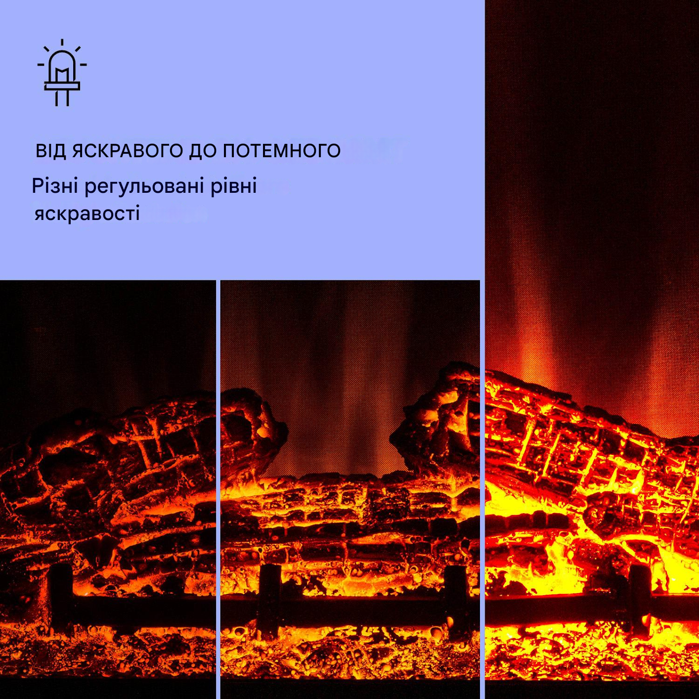 Електрокамін KLARSTEIN Fort Rock 1800 Вт (10038396) - фото 6