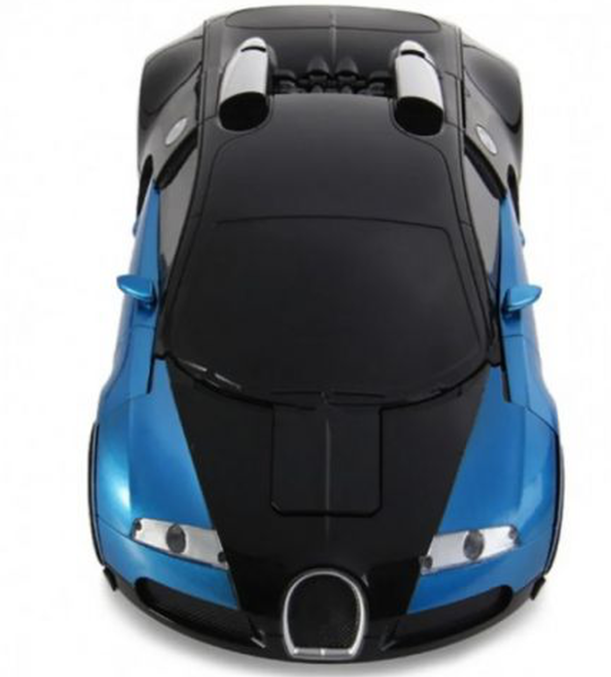 Машинка трансформер Bugatti Robot Car 2в1 Синий (5-2-1498200307)