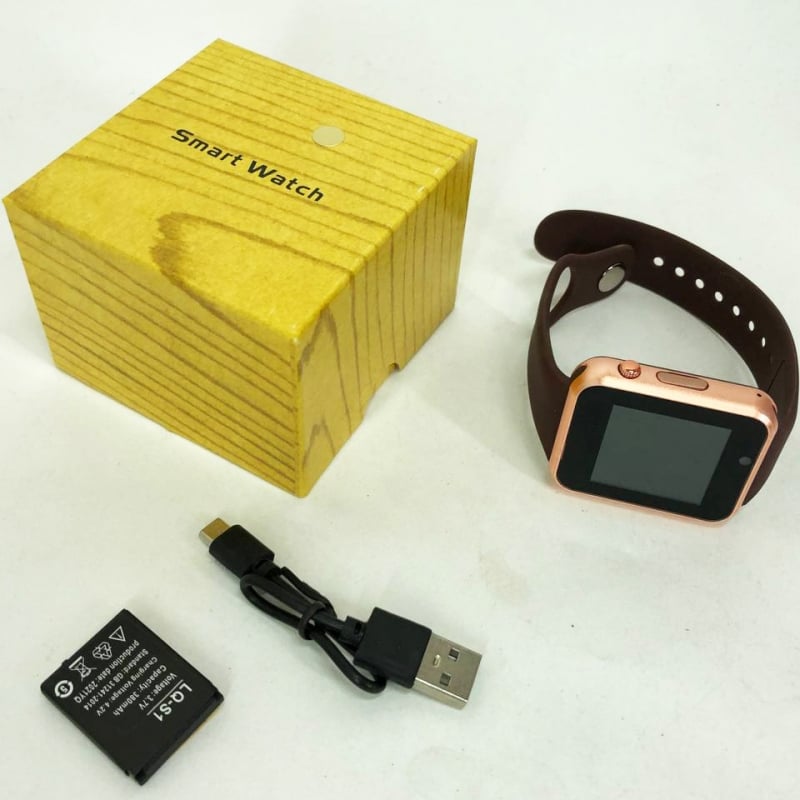 Смарт-годинник Smart Watch A1 Bluetooth з слотом під sim-карту 400 mAh Gold (tf4618) - фото 12