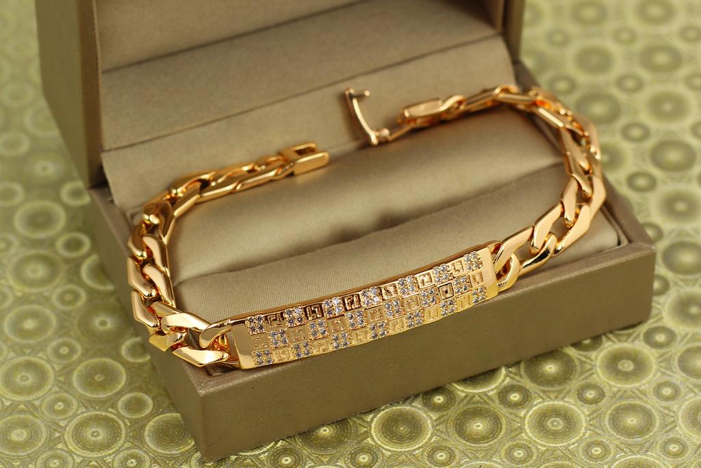 Браслет Xuping Jewelry Идентификатор 19 см Золотистый (31073885)