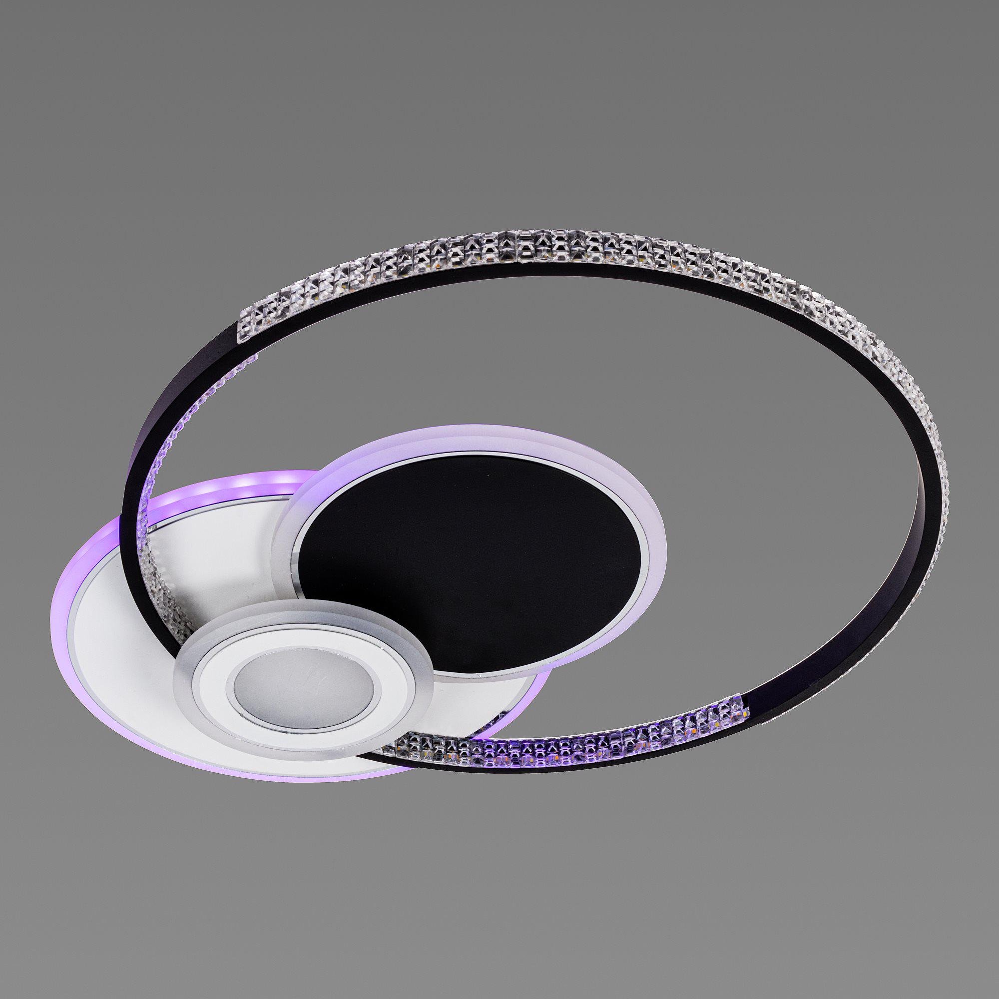 Люстра світлодіодна акрилова Sirius C7117/550 WH+BK RGB 96W/8W - фото 4 Люстра світлодіодна акрилова Sirius C7117/550 WH+BK RGB 96W/8W - фото 4