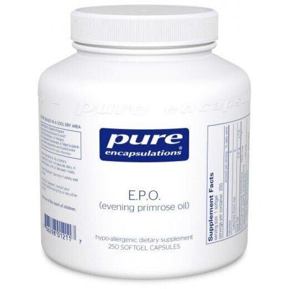 Масло вечерней примулы Pure Encapsulations E.P.O. Evening Primrose Oil PE-01211 250 мягких вег. капс. (000003870)