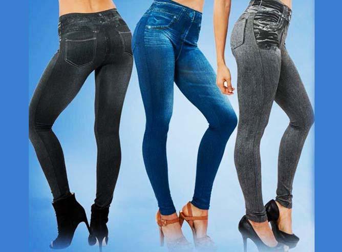 Джеггинсы утепленные Slim'n Lift Caresse Jeans S/M Серый (KG-4044) - фото 3 Джеггинсы утепленные Slim'n Lift Caresse Jeans S/M Серый (KG-4044) - фото 3