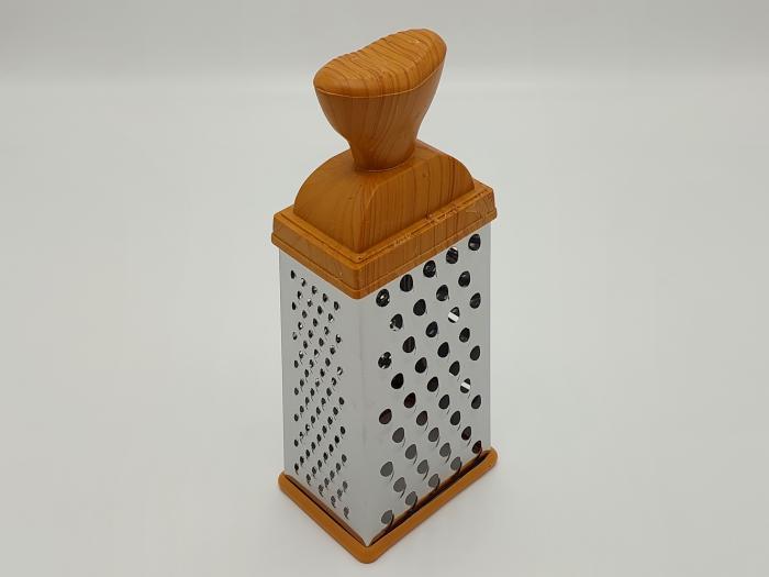 Терка кухонная четырехсторонняя для овощей нержавеющая сталь 25 см (20259) - фото 2