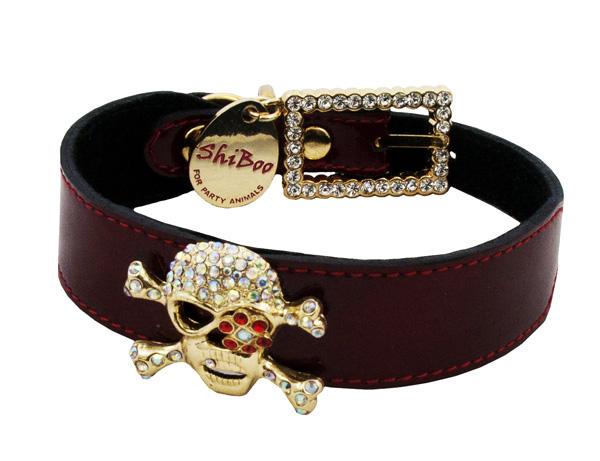 Ошейник лоя собак Candy Pink Shiboo Pirate-25 Серебряный