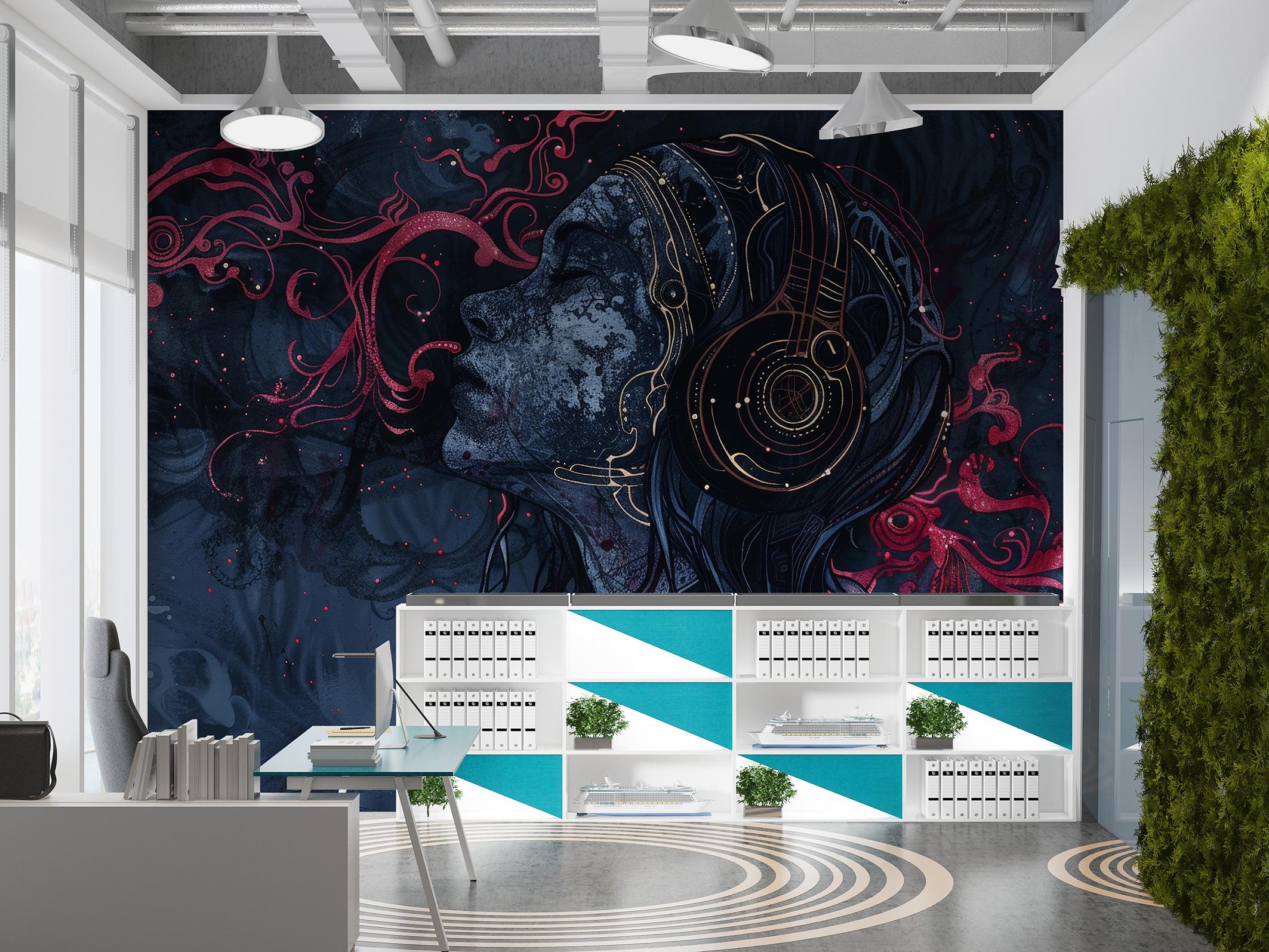 Фотообои флизелиновые Upstream Космическое наслаждение музыкой 368х245 см (SPF-160/7) - фото 6