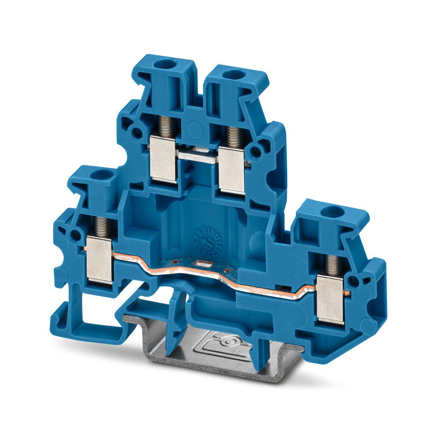 Клемна колодка дворівнева міні Phoenix Contact MUTTB 2,5 BU 500 В 22 А гвинтова 0,2-4 мм² Синій (3249014) Клемна колодка дворівнева міні Phoenix Contact MUTTB 2,5 BU 500 В 22 А гвинтова 0,2-4 мм² Синій (3249014)