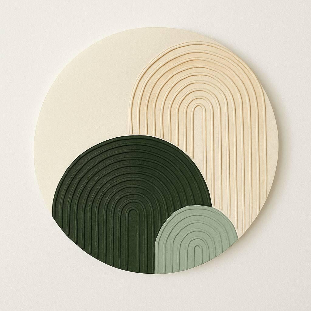 Набор для создания текстурных картин ''Мастер класс'' d 30 см Green