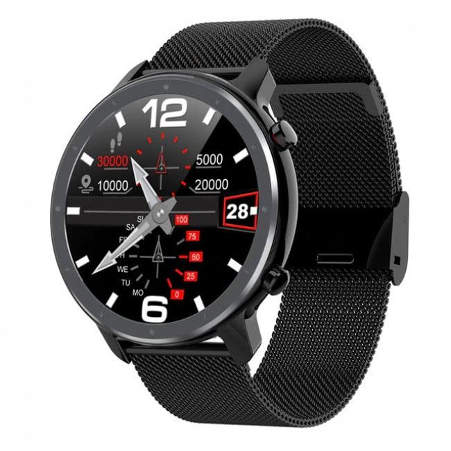Смарт-часы Lemfo L11 Metal Black с измерением давления и ЭКГ (784774992_L11B)