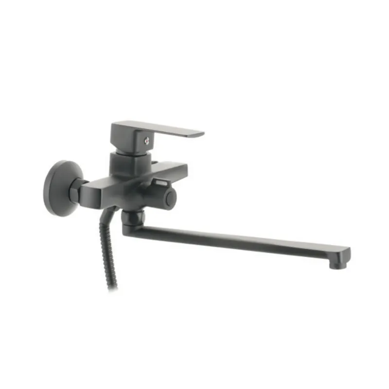 Змішувач для ванної кімнати Haiba Kubus 006 Euro Graphite (HB4006)