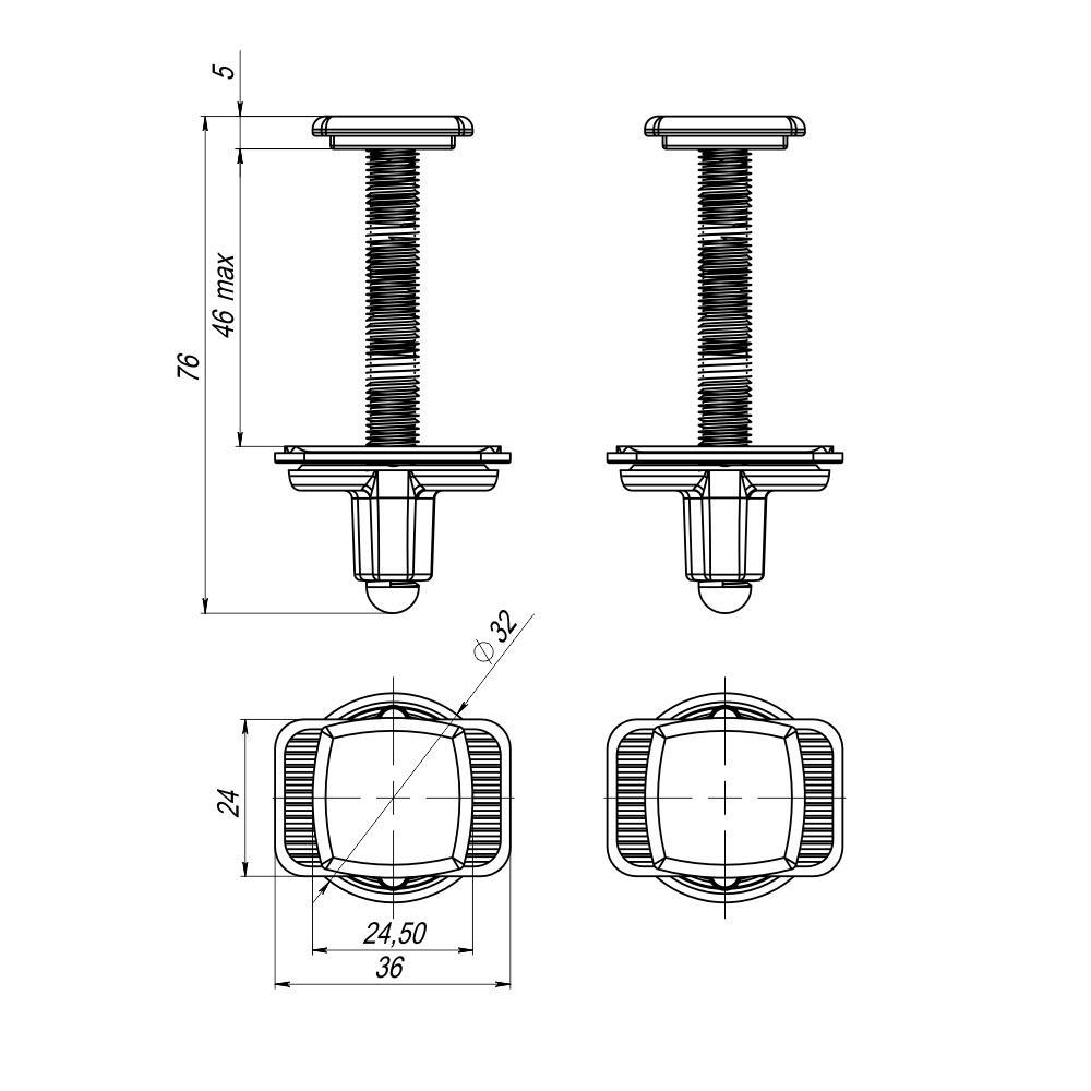 Кріплення до сидіння SoloPlast СУ-4. 10.ЗП (000027136) - фото 3