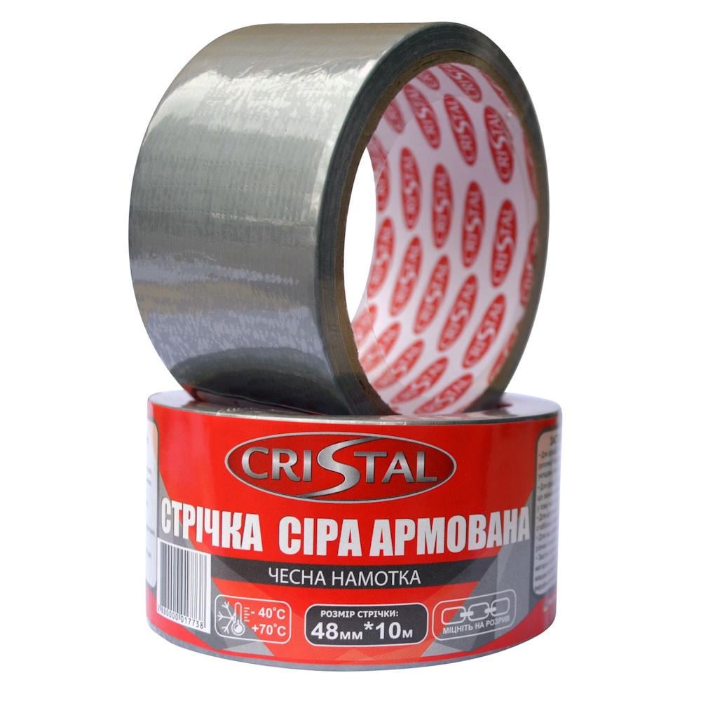 Лента армированная Cristal 48х10 м Серый (000017742) - фото 3 Лента армированная Cristal 48х10 м Серый (000017742) - фото 3