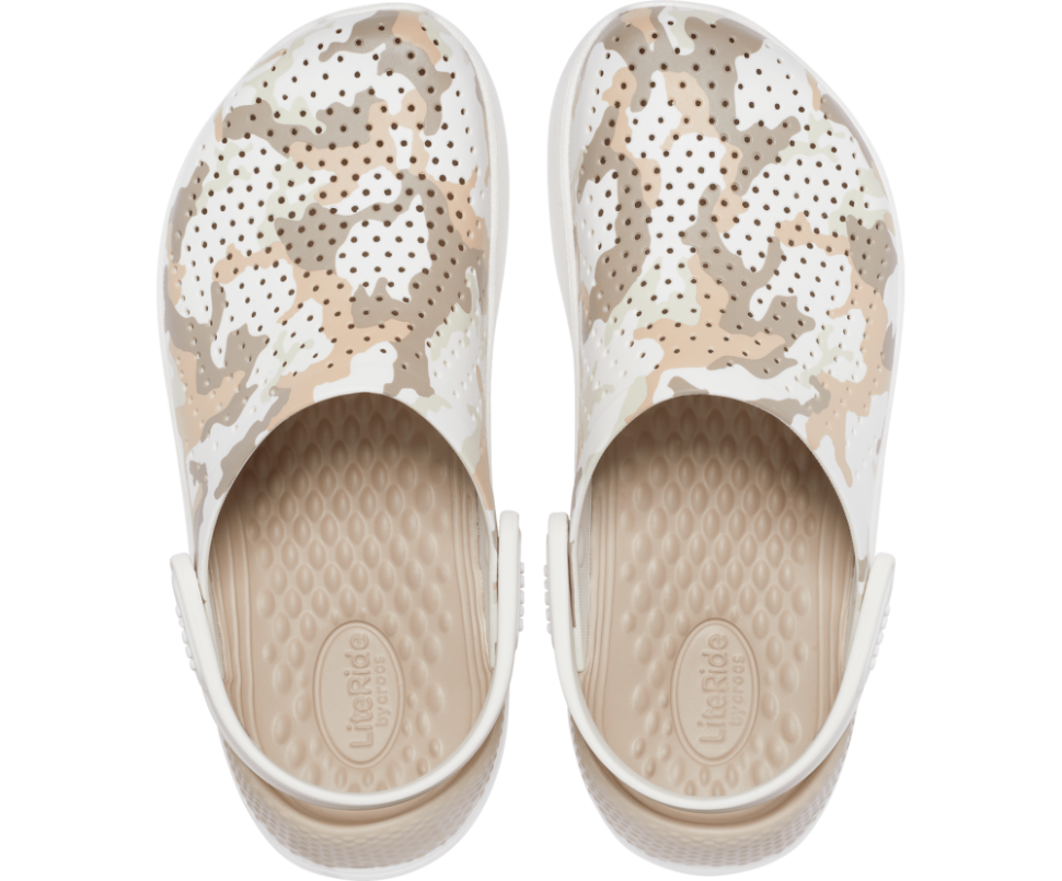 Сабо чоловічі Crocs LiteRide Printed Camo Clog Almost р. 40-41 Сірий (13703)