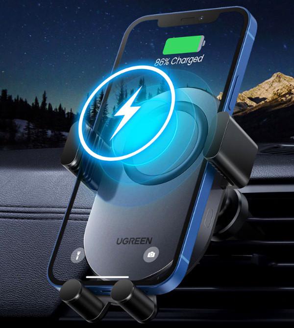 Держатель для телефона UGREEN CD256 Wireless Car Charger с беспроводной зарядкой (1860859246) - фото 5 Держатель для телефона UGREEN CD256 Wireless Car Charger с беспроводной зарядкой (1860859246) - фото 5