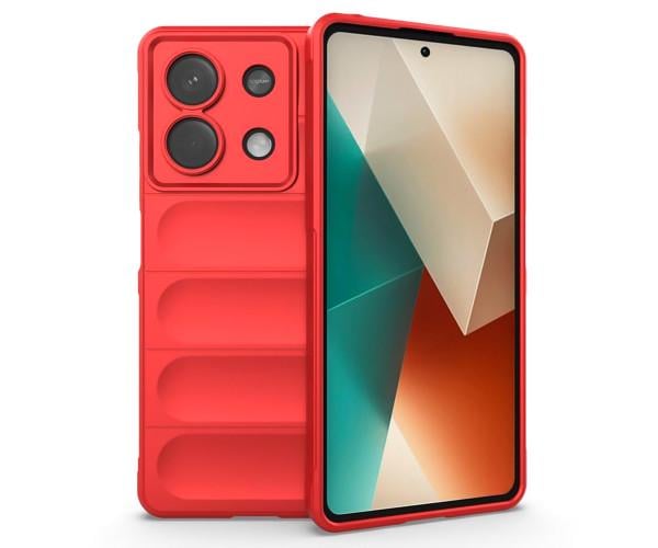 Чехол - накладка Ricco Phantom Shield для Xiaomi Redmi Note 13 5G с защитой при падении Красный
