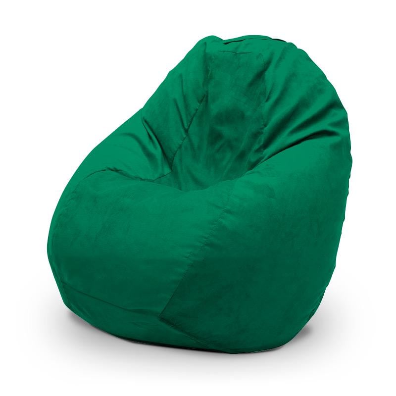 Крісло-мішок SanchoBAG Груша Велюр M 110x80 см Emerald (kmg1001-v105-m) - фото 1