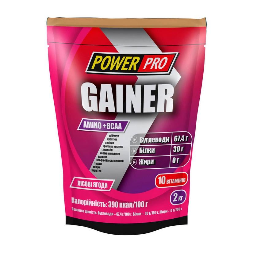 Гейнер Power Pro Gainer 2 кг Лісова ягода